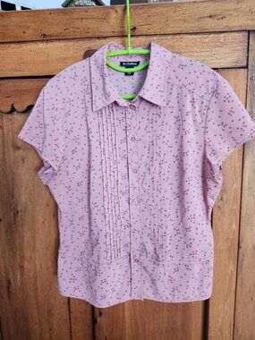 Le Château pink button up blouse